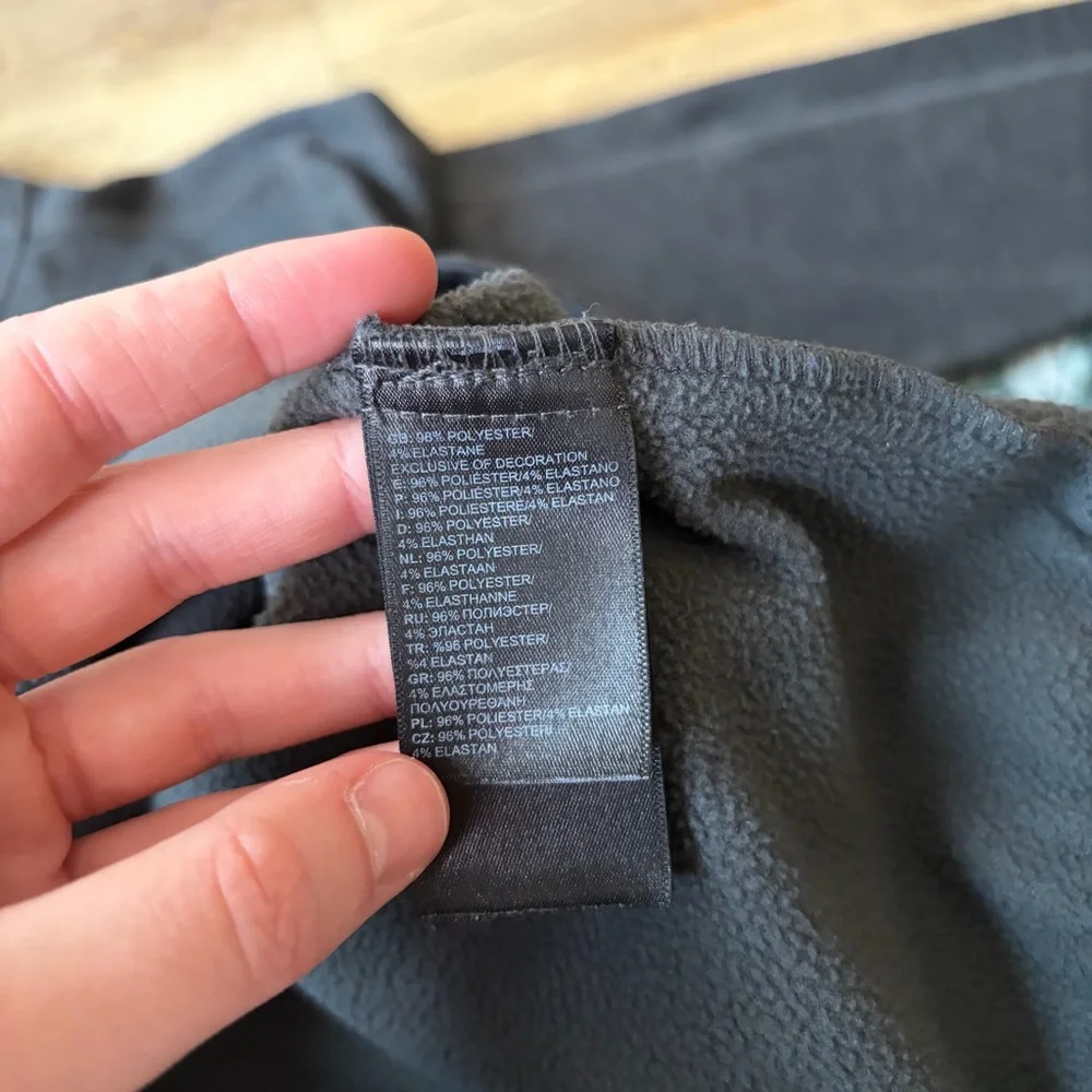 The North Face Dark Gray Quarter Zip Jacket Outdoor Casual Winter Fall